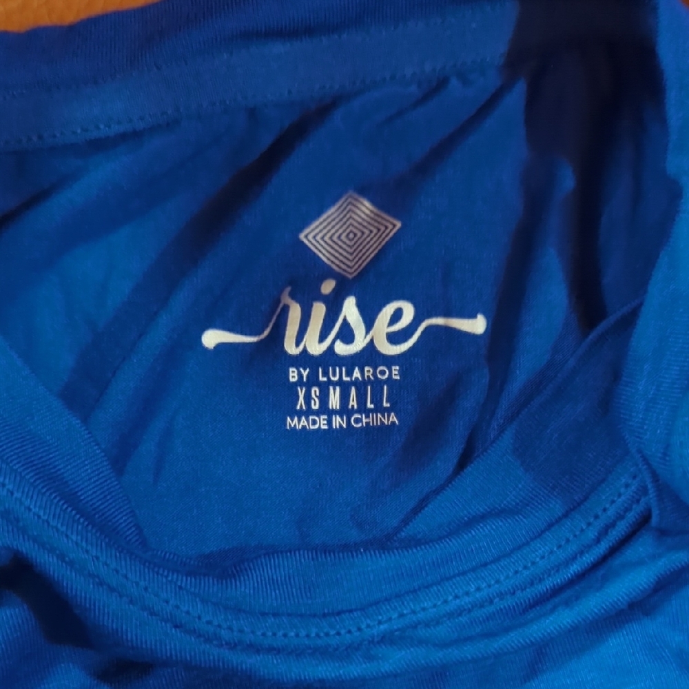 Blue 'Rise Above' Graphic Tee - Picture 3 of 5